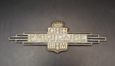 Vintage Frigidaire General Motors Name Plate Badge Emblem Art Deco 5