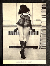 Taschen Postcard Fetish Bizarre Magazine Photo Art By John Willie Lingerie Boots picture