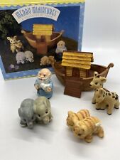 Vintage Hallmark Merry Miniatures Noah and Friends Set 5 Pieces 1995 Ark Bible picture