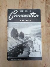 Vintage Wisconsin Conservation Bulletin November December 1960 Outdoors Winter picture