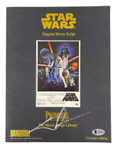 GEORGE LUCAS SIGNED SIGNED STAR WARS SCRIPT AUTHENTIC AUTOGRAPH BECKETT LOA  picture