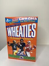 WHEATIES Cereal Sealed CHAMPIONSHIP QUARTERBACKS Farve Elway Young 1998 Unopened picture