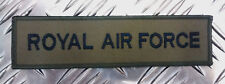 Genuine British Army / RAF 'ROYAL AIR FORCE' Stripe / Bar x 2 GREEN - Brand NEW picture