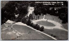 Hodgenville Kentucky 1940s Postcard Aerial View Lincoln Memorial  picture