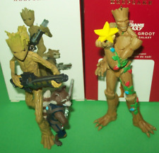 Hallmark Lot Groot Rocket O Christmas Groot Guardians 2018 2020 Ornaments picture