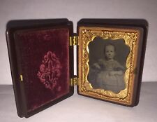 SALE DAGUERREOTYPE AMERICAN 6th BARE ARMS GIRL VICTORIAN HAIRSTYLE FOLK ART picture