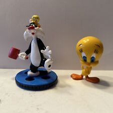 2 Vtg Looney Tunes “Home Tweet Home” Sylvester & Tweety ~Tweety Bird PVC Figures picture