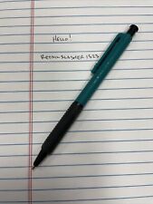 Vintage PaperMate DynaGrip Double Heart Teal Ballpoint Pen - Med - NEW OLD STOCK picture