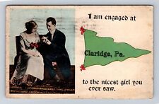 Claridge PA-Pennsylvania, General Greetings, Humorous, Antique Vintage Postcard picture