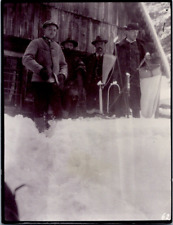 Winter Fishing, 1906 Vintage Silver Print Silver Print 8x11 Cir picture