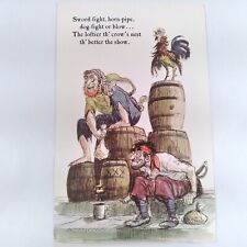 Walt Disney World -Pirates of the Caribbean- Repo Original Sketch Postcard 1960s picture