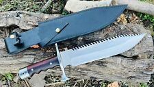 12 Inches Bushcraft Clever knife-large Bowie- Utility Knife-Hand forged Bowie  picture