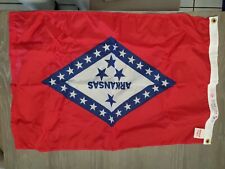 Vintage Dettra Nylon State Flag - Arkansas, 2'x3' DURA-LITE Made In USA picture