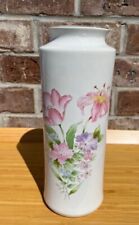 Vintage Vase Floral Pink Purple Gold White Background By Action Japan 10.75” picture