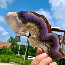 269G Natural super fluorite slab with pyrite Crystal stone specimens cure picture