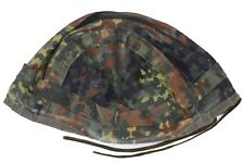 Large (58-60) - Used German Bundeswehr Flecktarn Helmet Cover Snow Reversible picture