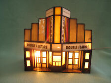 1996 Vtg Amazze Hersheys Chocolate Town USA Lighted Stained Glass Cinema Ltd Ed picture