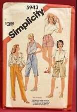 Simplicity 5943; ©1983; Set of Pants in Four Lengths in Half-Sizes: Sz U picture