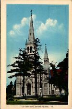 VINTAGE POSTCARD THE CATHEDRAL AT JOLIETTE QUEBEC WHITE BORDER c. 1925-1930 picture