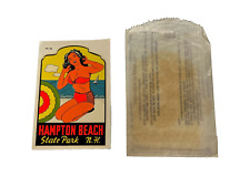 Vintage NOS New Hampshire Hampton Beach State Park Decal picture