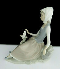 Lladro #4660 Girl Looking at Bird Statue / Figurine  picture