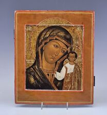19C Russian Orthodox Icon Kazanskay Mother Of God picture
