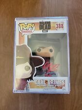 Funko Pop Walking Dead Carl Grimes #388 Autographed By Chandler Riggs COA picture