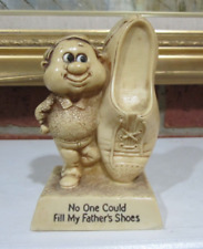 Vtg 1977 Russ Berrie Figurine No One Could Fill My Father's Shoes Made in USA picture