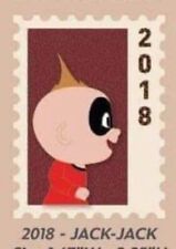 Disney DEC Employee Center  Pixar Commemorative Stamp Pin Jack Jack Incredibles picture