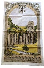  Irish Tea Towel Fountains Abbey 18x29 Printed On Irish Linen 100% linen picture