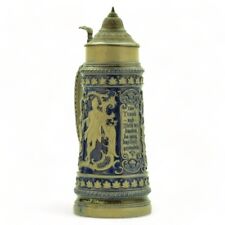 J.W. Remy Beer Stein 493 - Blue Cobalt | Germany Lidded 2L Ca. 1900s picture