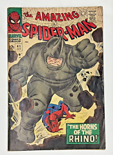 AMAZING SPIDER-MAN #41 VG 1966 1st App. Rhino Marvel Comics picture