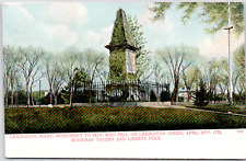 Massachusetts Monument Men Women Lexington Green Buckman UDVB Vintage Postcard picture