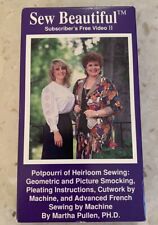 Sew Beautiful Martha Pullen Video VHS Smocking Heirloom Sewing Cutwork Puffing picture