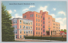 Postcard Sacred Heart Hospital Manchester NH New Hampshire Queen City Linen picture