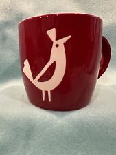 Starbucks 2011 Red Christmas Coffee Mug  With White Partridge - Holiday Bird picture