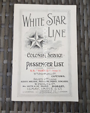 white star line s.s. suevic passenger list titanic olympic building 1910 rare picture