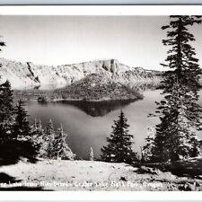 c1940s Crater Lake Nat'l Park OR RPPC Rim Drive Sawyers Real Photo Postcard A199 picture