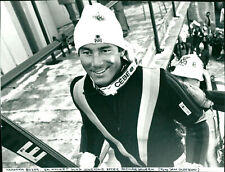 A very happy Ingemar Stenmark after the premier... - Vintage Photograph 3169100 picture