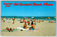 c1960s Greetings Old Orchard Beach Maine Vintage Postcard picture