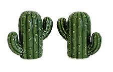 Hand-Painted Ceramic Cactus Salt and Pepper Set - Kitchen Dining Room picture