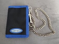 Vintage 90’s Pepsi Generation Next Black & Blue Logo Trifold Wallet And Chain picture