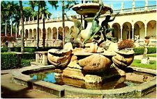 Fountain of the Turtles Ringling Museum of Art Sarasota Florida Chrome Postcard picture