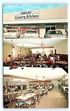 McALLEN, Texas TX ~ Roadside HAROLD'S COUNTRY KITCHEN c1960s Cars Postcard picture