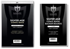 200 Silver Comic Bags and Boards - NEW Max Archival Safe Book Storage Acid Free picture