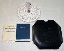 Vintage Concise No. 320 Circular Slide Rule w/Sleeve, Directions, Kurt Orban Co. picture