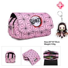 Demon Slayer High Capacity Student Pencil Pen Case Bag Stationery Anime Gift #1 picture