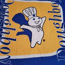 RARE Vintage Heavy 2000 Pillsbury Doughboy Promotional Throw Blanket 58” x 61” picture