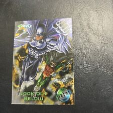 B30s Batman Forever 1995 Dc Comics Fleer Metal #99 Look Out Below Robin picture