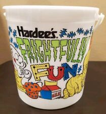 1995 Hardee's Frightfully Fun Halloween Bucket, Glows In The Dark, Vintage picture